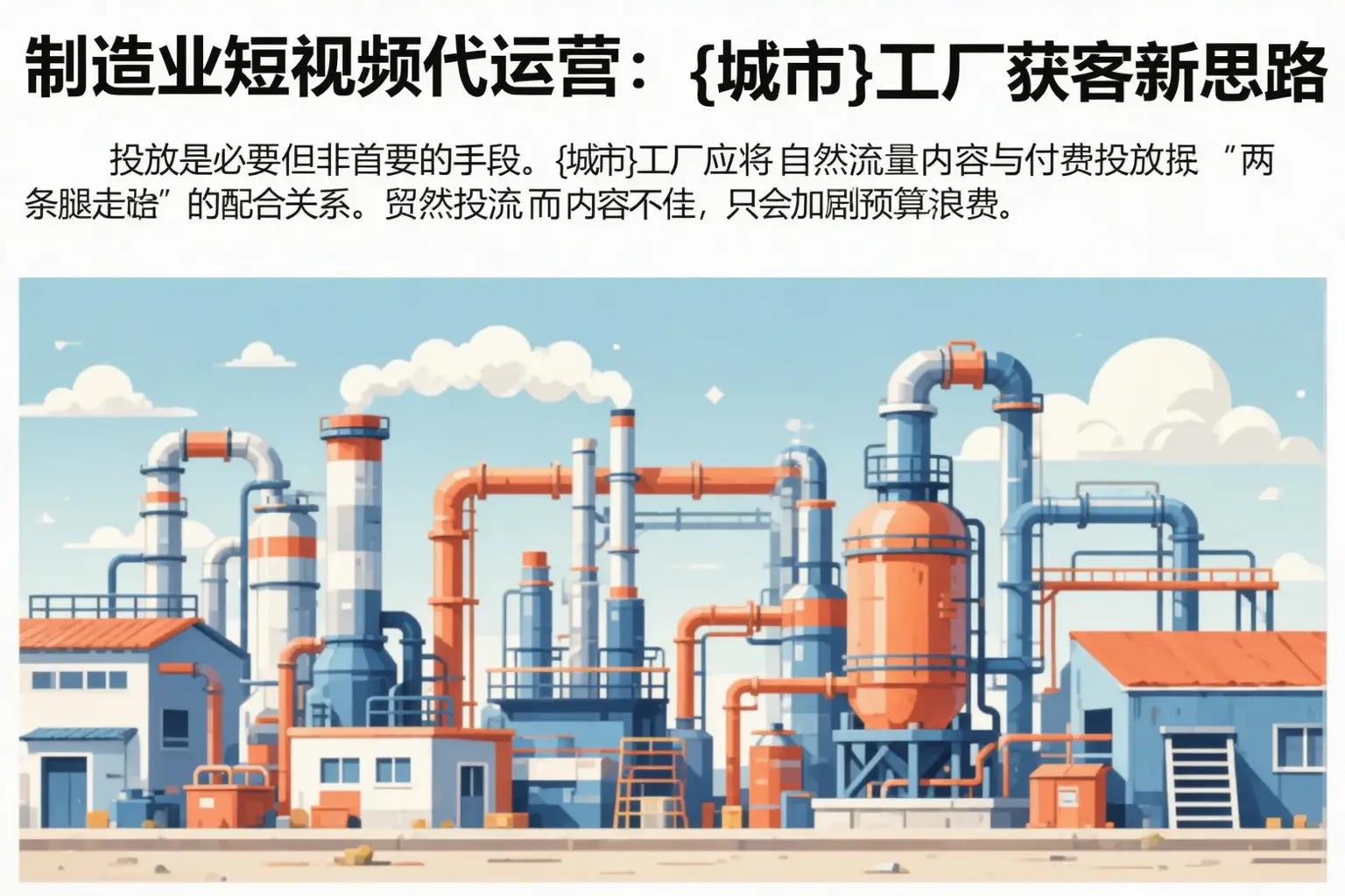 制造业短视频代运营:内江工厂获客新思路