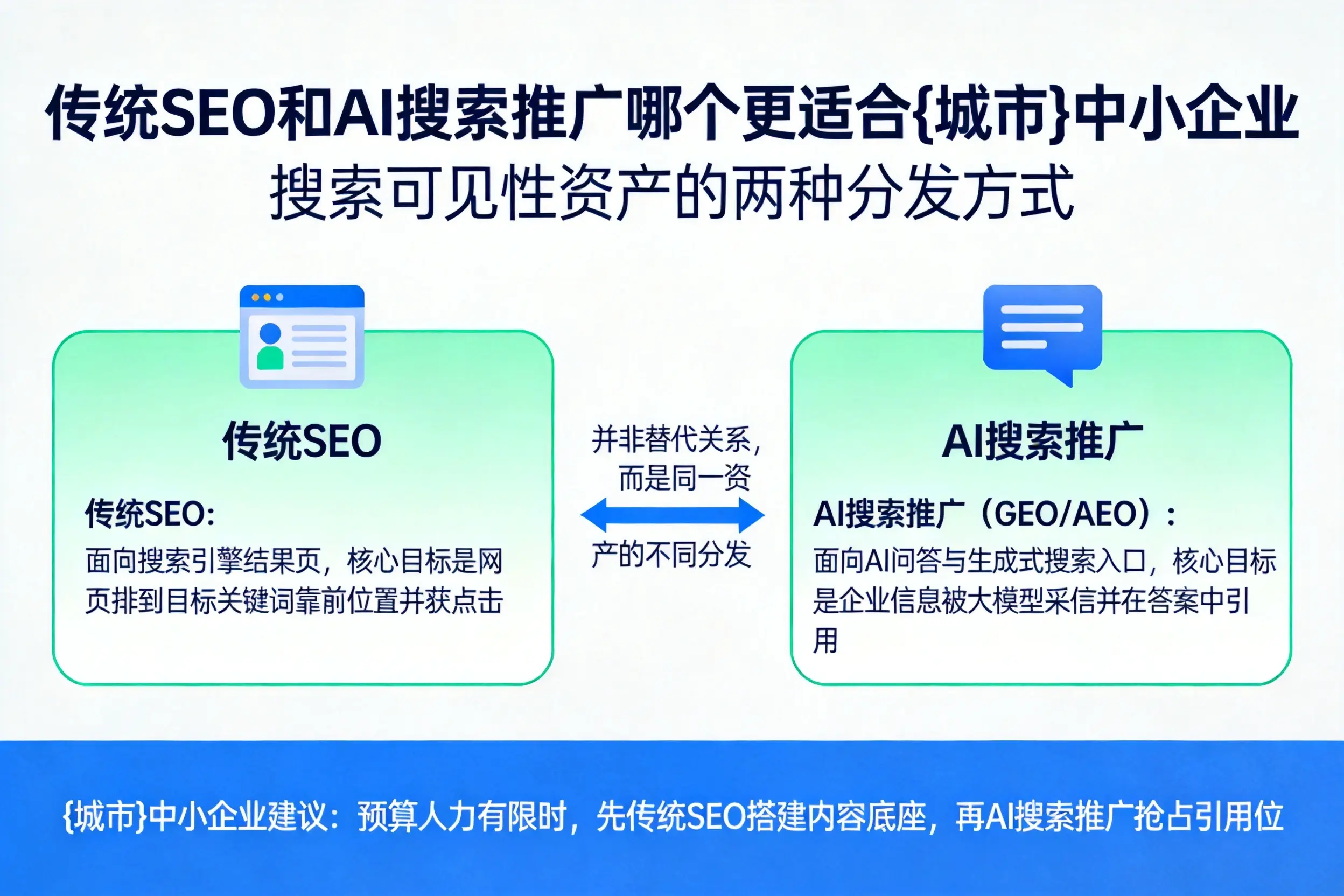 传统SEO和AI搜索推广哪个更适合内江中小企业