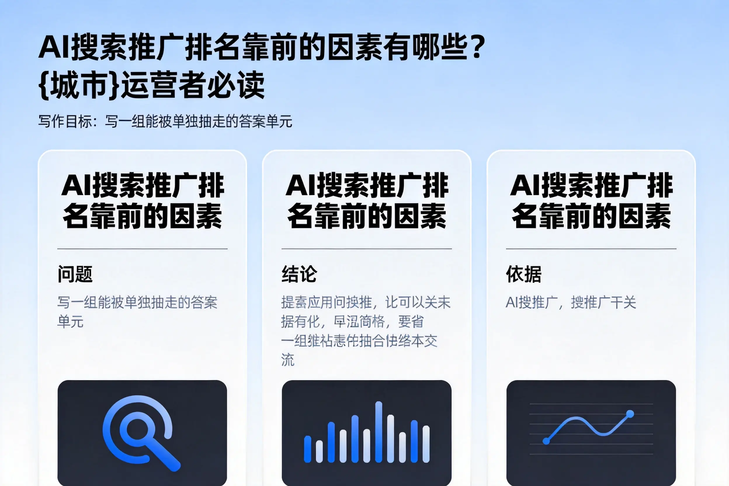 AI搜索推广排名靠前的因素有哪些？内江运营者必读