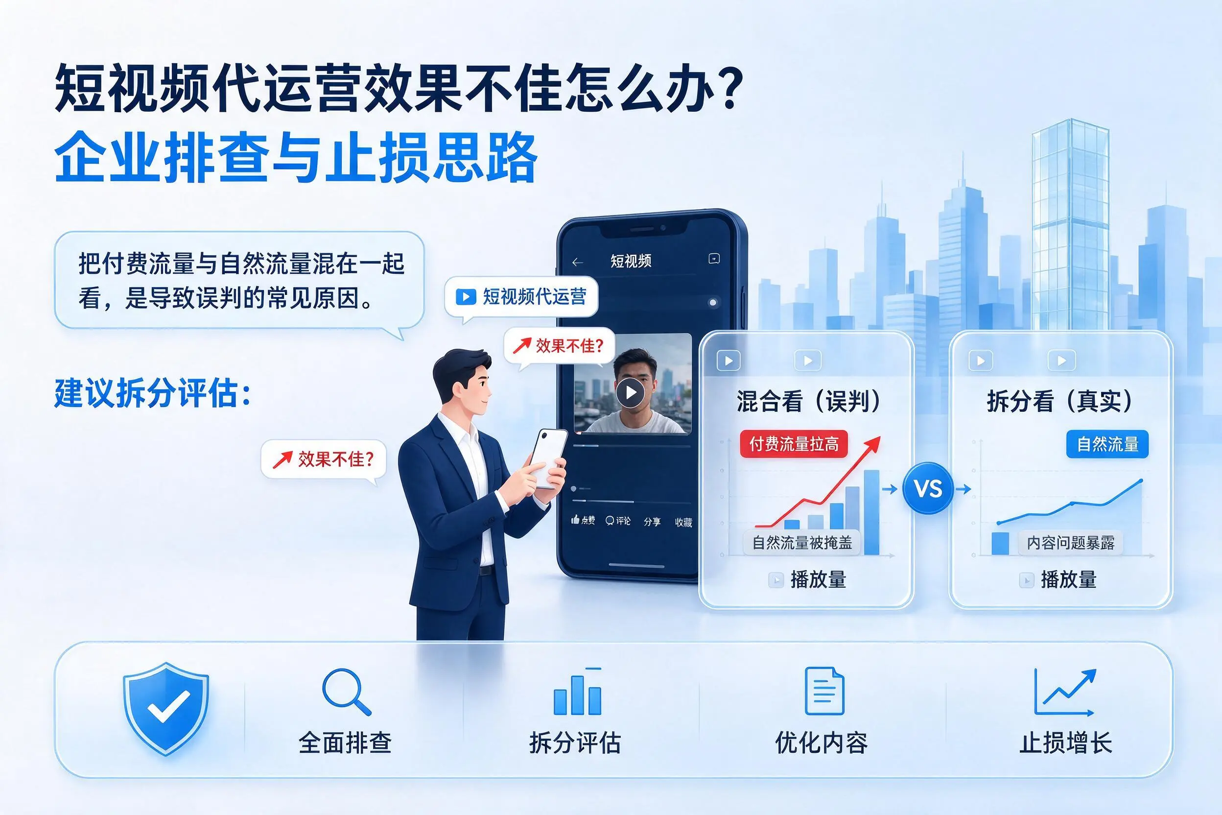 短视频代运营效果不佳怎么办？内江企业排查与止损思路