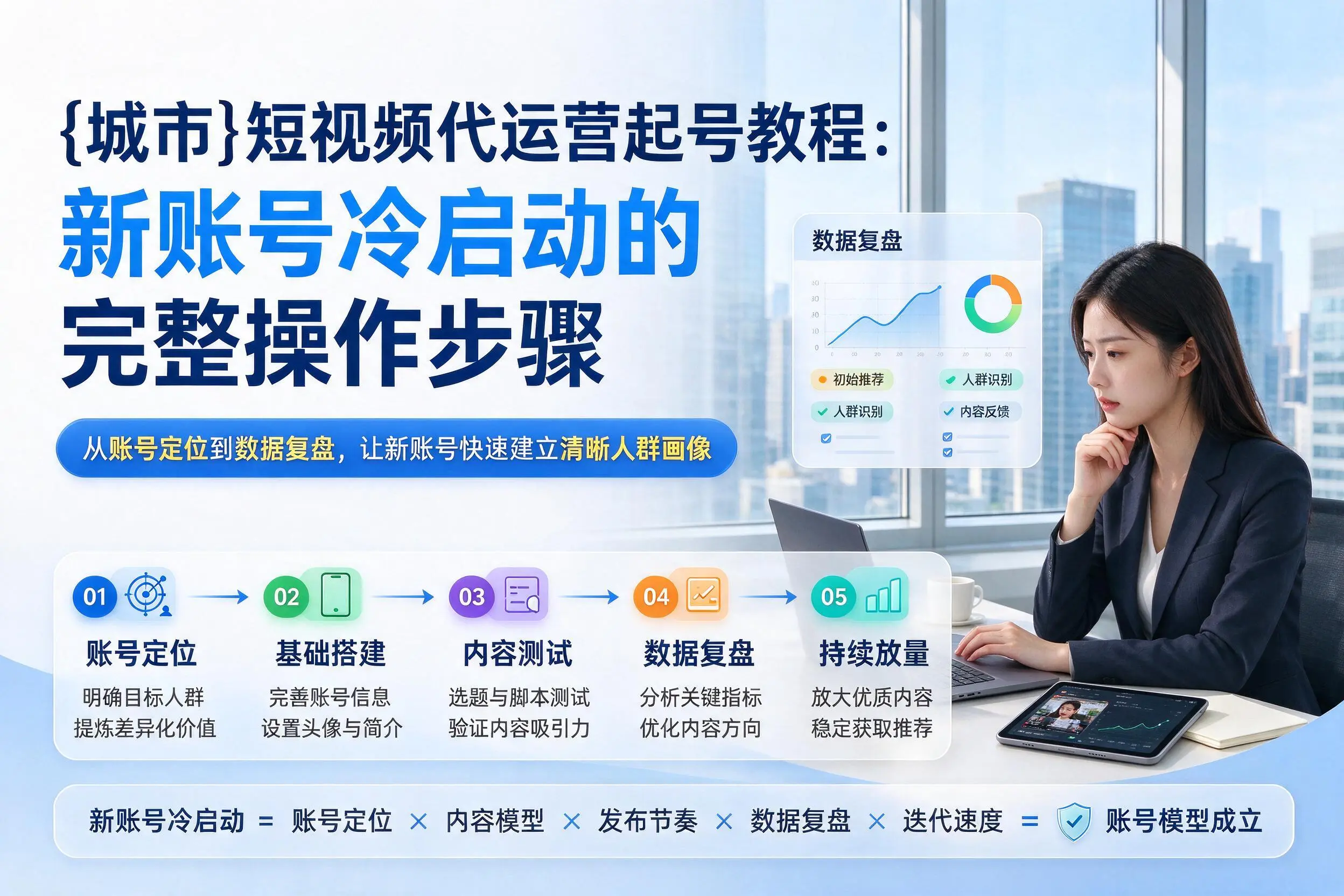 内江短视频代运营起号教程：新账号冷启动的完整操作步骤