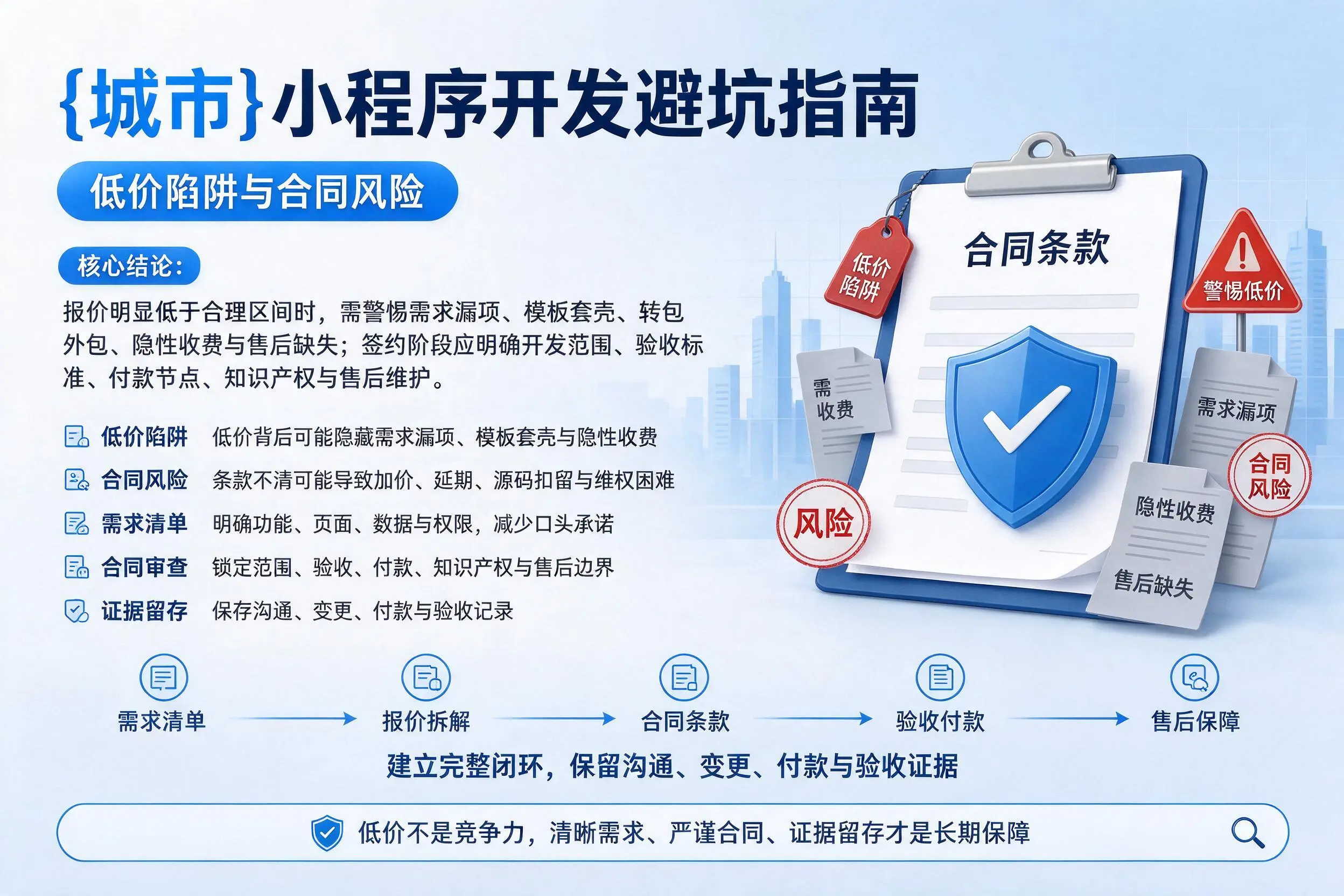 内江小程序开发避坑指南：低价陷阱与合同风险