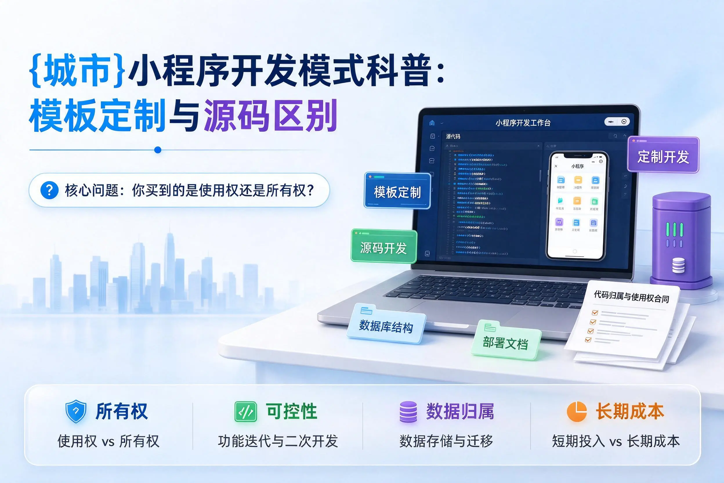 内江小程序开发模式科普:模板定制与源码区别