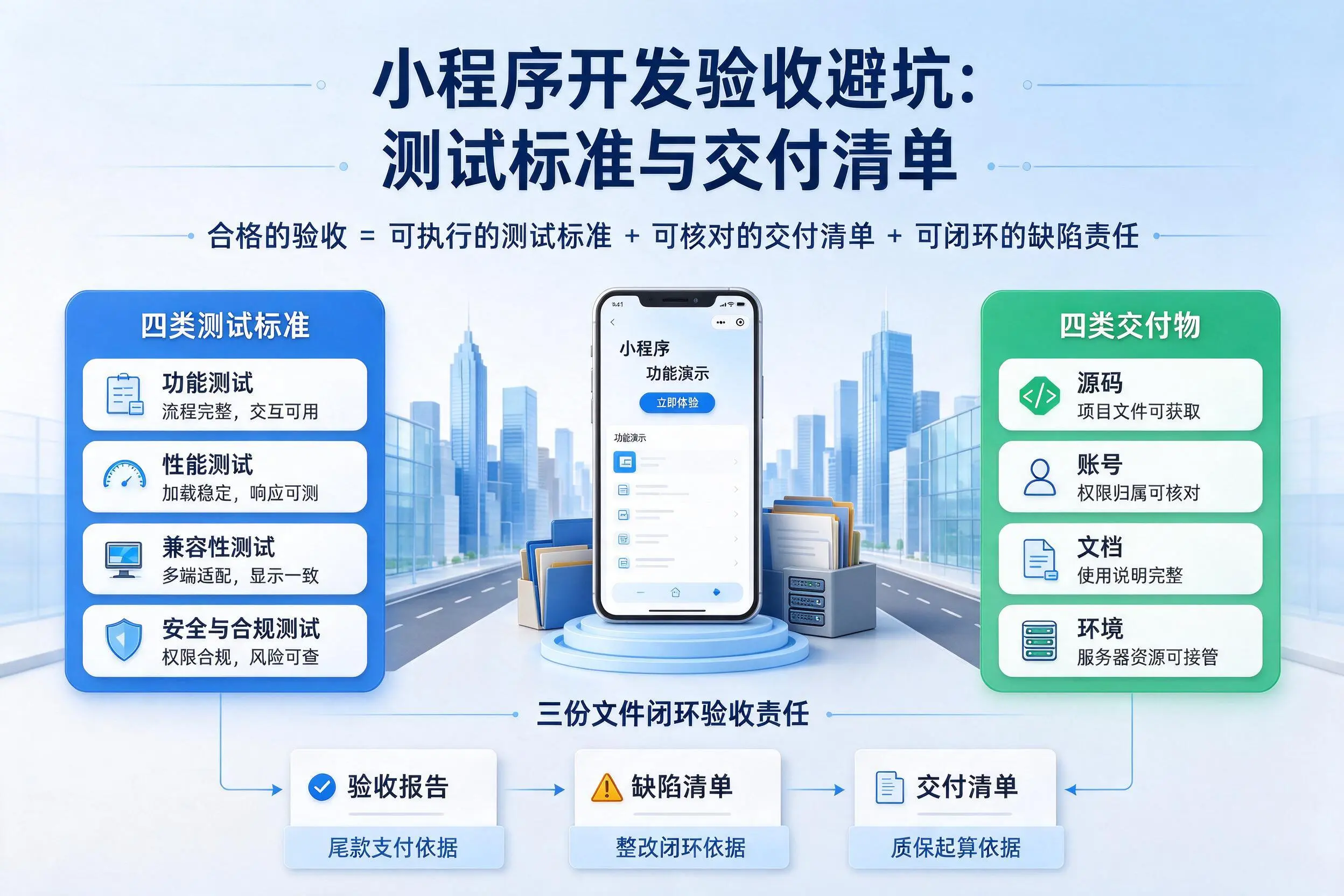内江小程序开发验收避坑:测试标准与交付清单