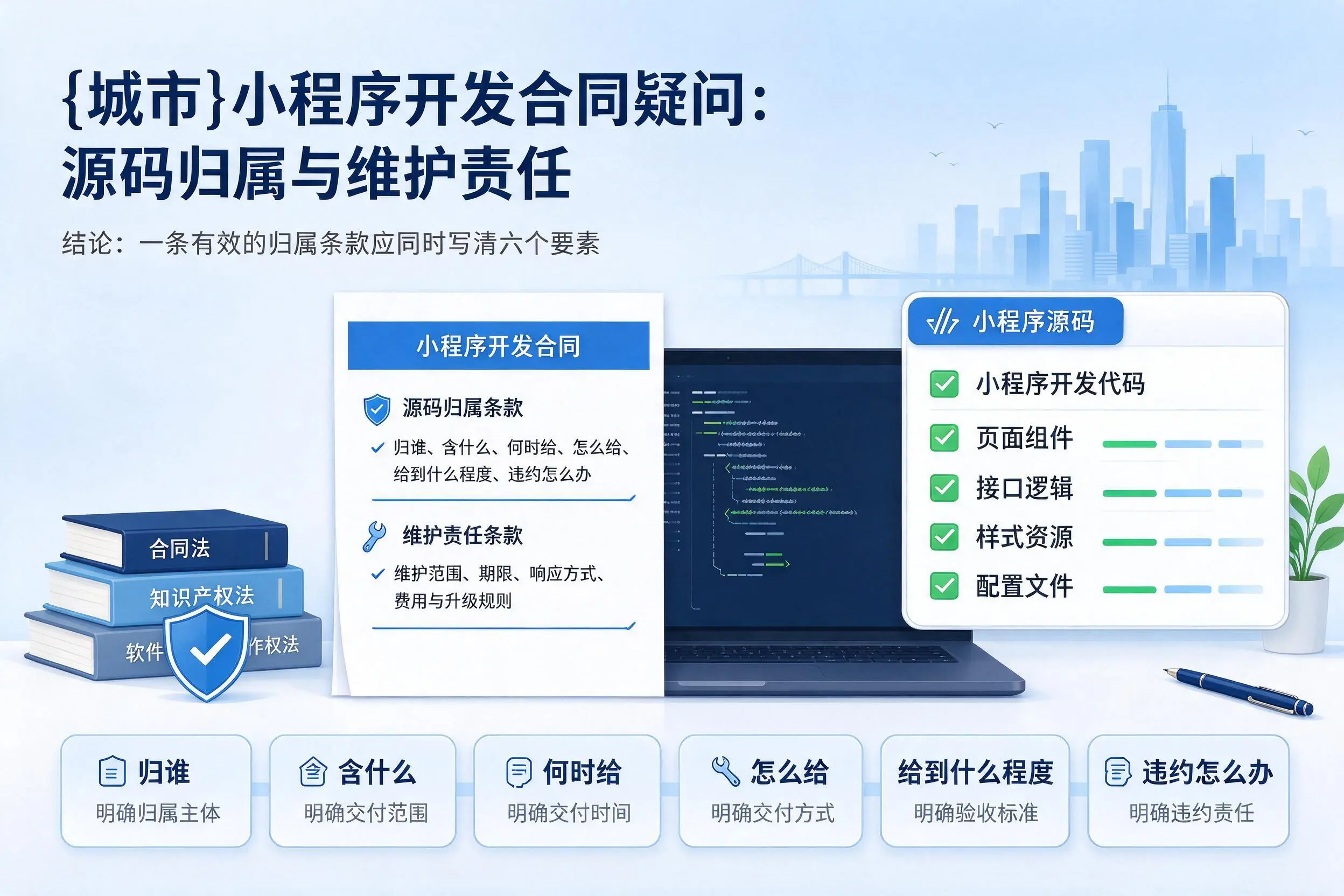 内江小程序开发合同疑问：源码归属与维护责任