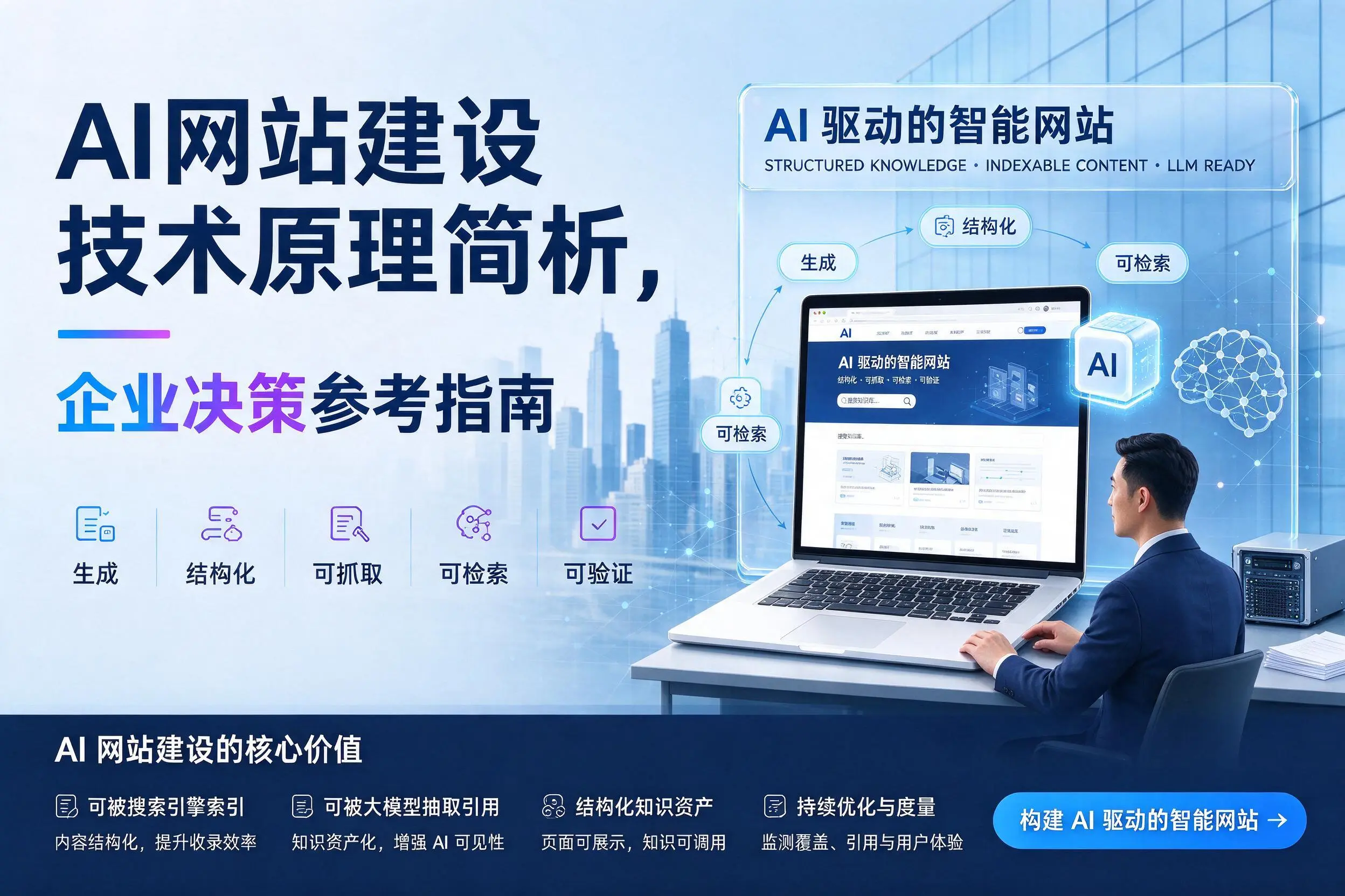 AI网站建设技术原理简析，内江企业决策参考指南