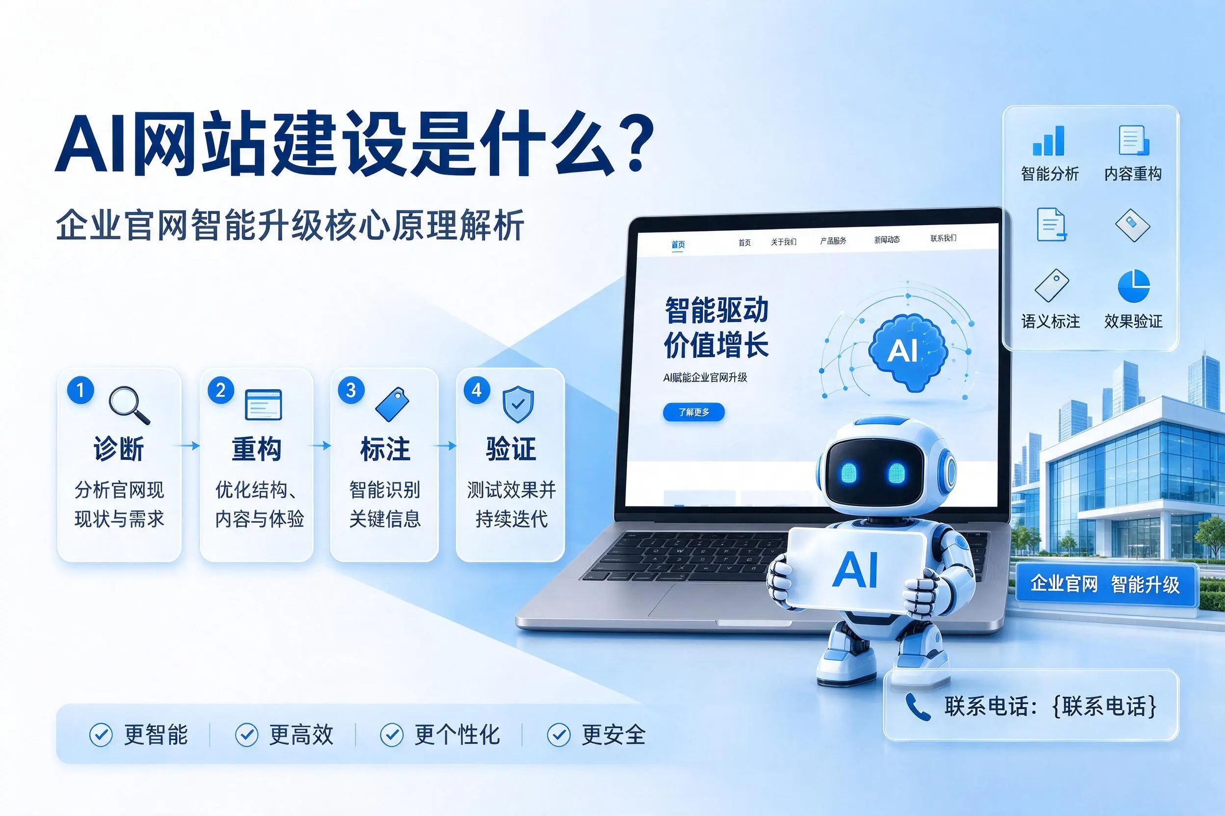 AI网站建设是什么？内江企业官网智能升级核心原理解析