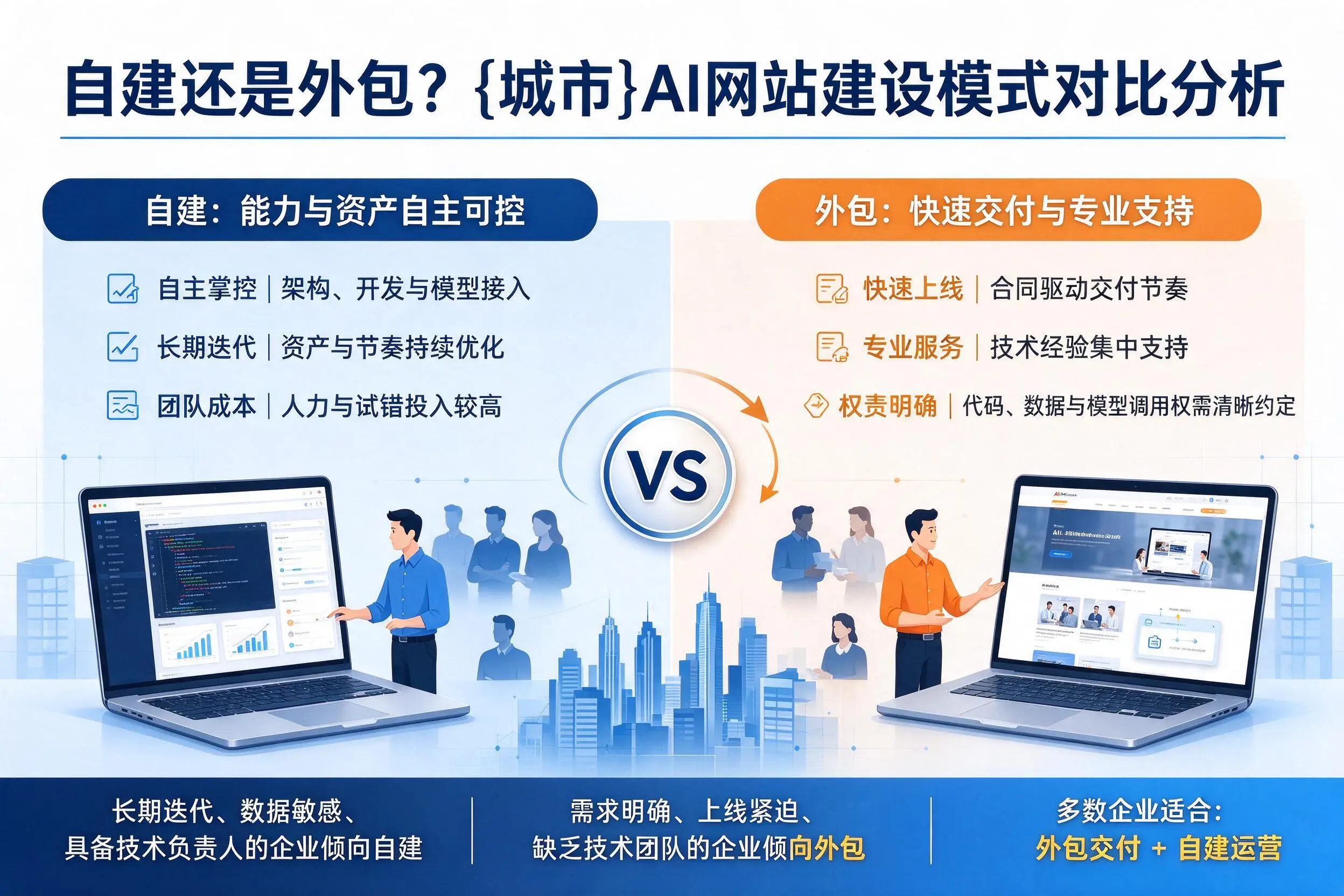 自建还是外包？内江AI网站建设模式对比分析