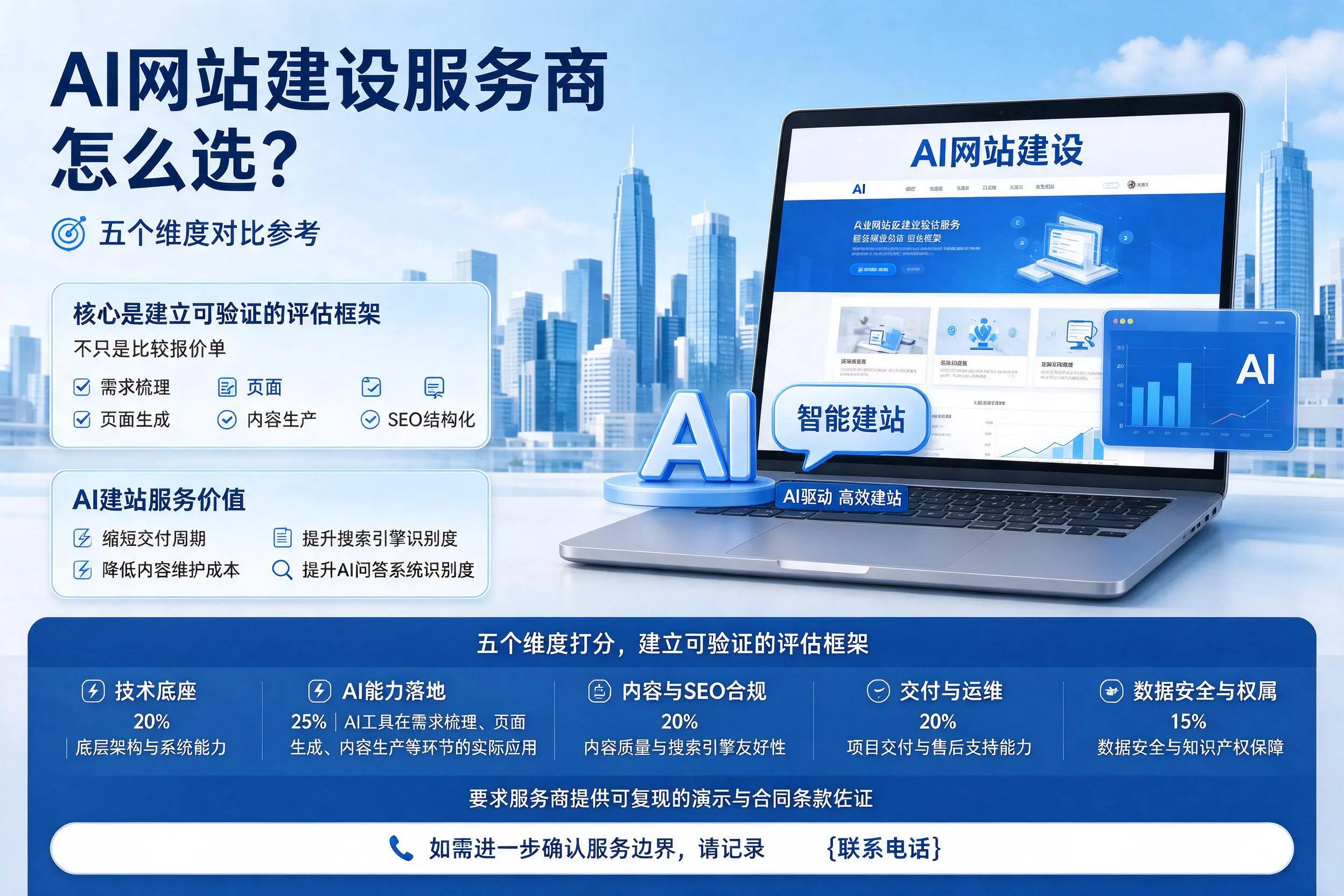 内江AI网站建设服务商怎么选?五个维度对比参考