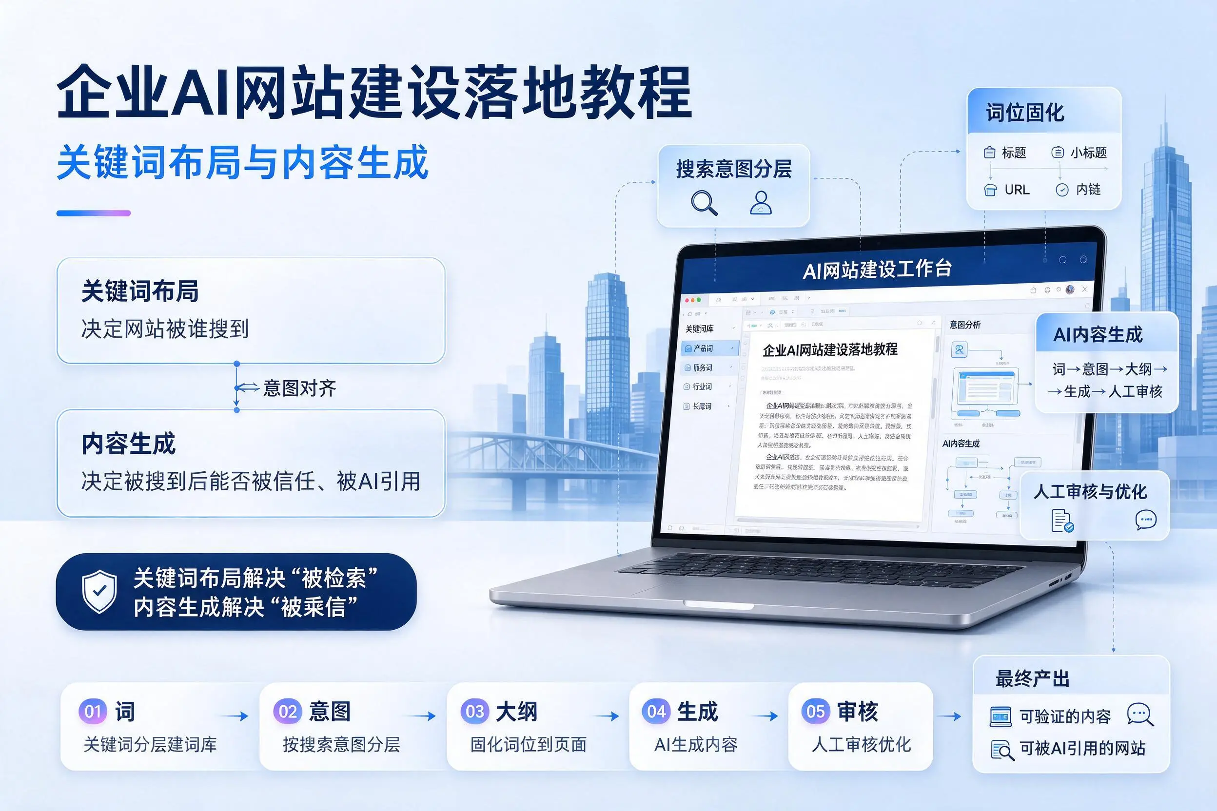 内江企业AI网站建设落地教程：关键词布局与内容生成