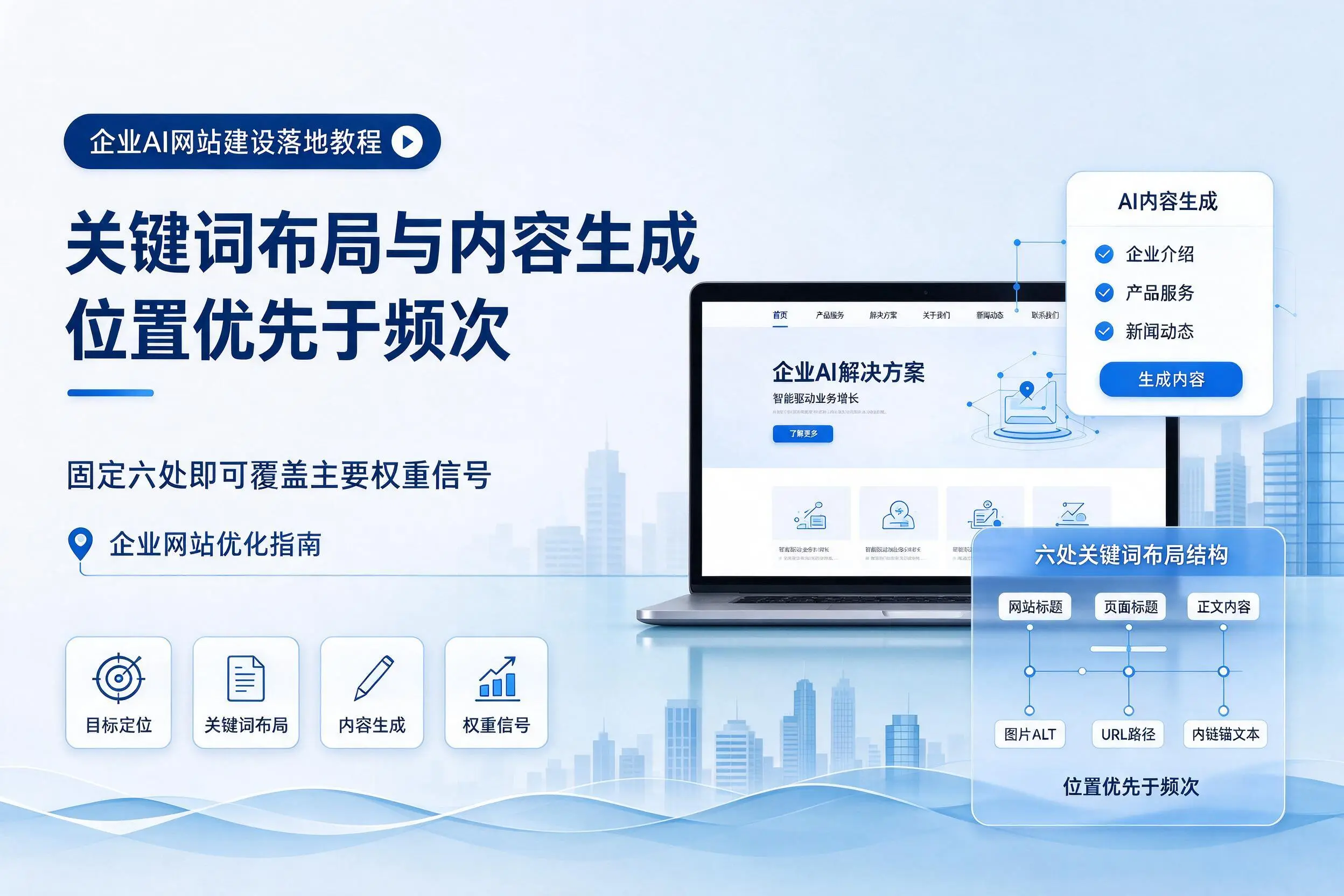 内江企业AI网站建设落地教程：关键词布局与内容生成